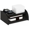 Furinno CLASSIC Organizzatori e Accessori da Scrivania, Rialzo Monitor a 2 Livelli, Organizzazione da Ufficio, Mensola Libreria, Accessori da Scrivania per Ufficio, Espresso