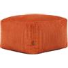 icon Amara Pouf Poggiapiedi, Arancia, Velluto a Coste, Poltrona Sacco con Riempimento Incluso, Sgabello, Pouf Sacco, Camera da Letto, Soggiorno, Mobili Soggiorno