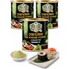 Wasabi-O Wasabi Powder with Real Wasabi (Japanese Horseradish) - No Artificial Ingredients | For Sushi, Salmon & Sashimi, Seafood, Grilled Meat - 105g (Pack of 3)