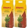 Seramis Substrato speciale per cactus e piante grasse, 7 l - Granulato per cactus e piante grasse, terriccio per cactus per l'acqua e i nutrienti (Confezione da 2)