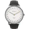 Akerfalk Watches Akerfalk First Season Quarzo Pelle Nero Acciaio Bianco Vintage Orologio Uomo