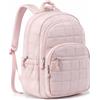 Generic Piccolo zaino da donna, leggero e trapuntato, mini zaino da viaggio con cinghie regolabili, zaino casual per palestra, uso quotidiano, rosa, S, Casual