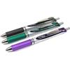 Pentel Penne Energel-Xm a scatto, a inchiostro, con punta in gel da 0,7 mm, colori assortiti: nero, verde e viola, confezione da 3