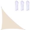 WWYL Tenda A Vela, Tenda da Sole Impermeabile, Spinnaker Tenda da Sole, Il 98% Protezione UV Tenda da Sole, All'aperto Giardino Terrazza Party (con Corda Libera). (Latte Bianco,2 x 2 x 2 m)
