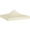 YITHOPI Tetto per Tendone,teli ombreggianti gazebo terrazzo esterno Robusto e durevole Adatto per esterni, campeggio, giardino, terrazza per Feste 2x2 m Crema 270 g/m²