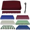 NRQCJM Tessuto di Ricambio per Tende da Sole Leggero e Traspirante, Copertura Avvolgibile per Balcone Giardino Terrazza, Protezione Solare e Pioggia, Installazione Rapida