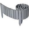 Garronda Rollborder Recinzione in legno flessibile 200 x 20 cm bordatura giardino bordura per aiuola staccionata in legno cordolo Decorazione da frutteti Palizzata GD-0149 Grigio