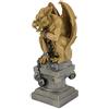 Design Toscano EU1026 Statua Gotica Gargoyle della Cella Sotterranea con Palla al Piede, Abbronzatura