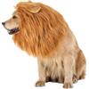 MUNSKT Parrucca da criniera di leone con orecchie per animali domestici, regolabile, con orecchie, per costumi per cani, criniera, leone, vestiti per cani, per Halloween, feste di Natale, attività