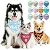 Custom Bandana Personalizzata per Cani con Nome Fashion Sciarpa Personalizzato per Cani di Taglia Piccola Media Grande Bandana collare personalizzate per amante degli animali Regalo Compleanno Natale Parco
