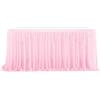 WWQQKJ Gonna da Tavolo in Tulle, Garza da scrivania in Tulle Fluffy Romantico per Torte, Compleanni, Battesimi, tavoli di Nozze, Decorazione di Natale(Rosa Medio,6FT/183x77cm)
