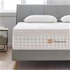 Hiepunos Materasso singolo, in memory foam ibrido da 28 cm e molle insacchettate individualmente, 90 x 190 x 28 cm