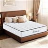 YIDATONG Materasso 90x200 cm, materasso da Letto Ibrido in Schiuma Memory e Lattice Blu, Certificato Oeko-Tex, Media Durezza, Alta Resilienza, Elevata Traspirabilità, Sollievo per la Schiena, Altezza 26 cm