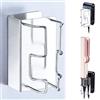 LOXSUN Porta Piastra per Capelli Adesivo, Porta Phon e Piastra da Muro, Porta Asciugacapelli e Piastra da Parete con Vano Porta Spina, Compatibile con Varie Piastre Lisciacapelli e Arricciacapelli, Argento