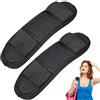 LEOUEANR Set di 2 imbottiture per tracolla rimovibili, traspiranti per borse per fotocamera, computer portatili e borse per chitarra (nero)