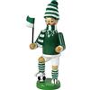 Dekohelden24 Babbo Natale come calciatore con vestito verde/bianco, circa 20 cm