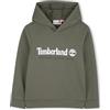 Timberland Felpa con Cappuccio da Ragazzo, Verde, 16 Anni