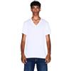 Armani Exchange Pima Cotton V-neck Maglietta da Uomo, Bianco (Bianco (WHITE 1100)), M