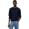 Tommy Jeans Uomo Pullover Slim Light con Scollo Rotondo, Blu (Dark Night Navy), XL