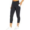 Balance Collection Womens Easy Eclipse-Leggings Capri A Vita Alta E Tasche Donna