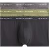Tommy Hilfiger Men 3P Low Rise Trunk UM0UM03762 Low Rise Trunk, Gold (Black/Utility Olive/Dark Ash), S