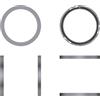 Generic CMF Watch Pro 2, lunetta in metallo per Smartwatch, modello piatto, tinta unita, custodia rigida di ricambio, antigraffio e anti-goccia, custodia protettiva per orologio (grigio scuro)