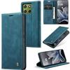 WJXEXRS Cover per cellulare Motorola Edge 70 5G, Custodia in Pelle Motorola Edge 70 Supporto Slot Schede, Portafoglio Kickstand Flip Wallet Magnetica Porta Carte, Adatto Motorola Edge 70 5G -Blu-verde