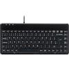 Perixx PERIBOARD-409P - Mini tastiera cablata PS2, colore nero, layout UK