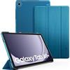 CACOE Cover per Samsung Galaxy Tab A9+ / A9 Plus 11 Pollici 2023-SM-X210 / X216 / X218, Ultra Sottile Traslucido Opaco Cover Posteriore con Funzione Auto Sveglia/Sonno (Blu Pavone)
