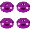 PrecisionGeek Alluminio anodizzato viola, diametro 20 mm, cuscinetti smussati per altoparlante Hi-Fi, confezione da 4