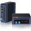wo-we P8 Gaming Mini PC, AMD Ryzen 5 7640HS(Upgraded 6600H/ 6800U); 32GB (2x16GB) DDR5 1TB PCIe 4.0 SSD, Radeon 760M mini computer(6C/12T, up to 5.0 GHz), Dual 2.5G LAN WIFI6E/BT5.2, USB4