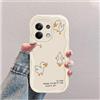 hdqICase Compatibile con Xiaomi Redmi Note 13 4G Bianco Cover | Anatra Custodia Onda Silicone Morbido