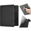 YoungMe Custodia per Kindle Oasis da 7 con cinturino da polso, ultra sottile, in pelle PU, con funzione di accensione e spegnimento automatico, per Kindle Oasis 10a generazione, versione 2019, colore: nero