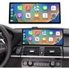 Ninetom Autoradio touchscreen da 12,3 pollici per BMW X5/X6 E70 E71 2011-2013 con sistema CIC, supporta Apple Carplay/Android Auto/Mirrorlink/navigazione GPS, aggiornamento del display dell'autoradio