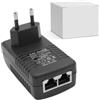 FinalCool 48V 0,5A POE Adattatore per Iniettore, Alimentatore di Ethernet, 10/100/1000 Mbps, Adattatore Ethernet, Spina UE, Plug and Play, per Telefono IP, Telecamera, AP