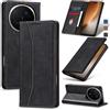 Jasonyu Cover per Honor Magic 8 Pro, Portafoglio PU Pelle, Nero | Flip Libro, Slot Porta Carte, Magnetica, Funzione Supporto, TPU Antiurto Custodia