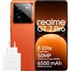 realme GT 7 Pro 5G Smartphone 12GB+256GB, Display AMOLED 6,78 120Hz, Ricarica Ultra Charge 120W, Batteria 6500mAh, Fotocamera IA 50MP, Snapdragon 8 Elite, ArmorShell, IP69(Adattatore incluso)