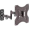 UNITRONIC Supporto TV Parete Unitronic 23-42, Braccio Estensibile 3 Snodi, Inclinabile e Orientabile, Portata 15kg, VESA Universale, Staffa Monitor