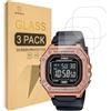 Mr.Shield Vetro Temperato Pellicola per Casio W-218H/W-218HM-5BV Series | 3-Pezzi 9H Durezza Protezione Schermo Senza Bolle Protettiva