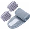 Generic Salviette da polso per il lavaggio del viso - Fasce in microfibra assorbenti, set spa, per l'autorità facciale, design di per il polso, morbido tessuto anti-spill