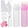 Tel Charme * 7 Pezzi Kit Applicatore Olio per Capelli con Bottiglia Spray, Pettine per Radici, Spazzola Massaggiante - Strumenti Professionali per Colorazione e Styling dei Capelli