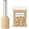 MarketConnect® Puntalini elettrici a crimpare - Sez. 35 mmq - Lung. 16/12 mm - 25 pz - Beige Weidmüller (WD/W) - Unipolare Capicorda