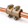 FLUVIA Morsetto da 15 mm, per riparazione tubi, in rame e ottone, per sigillare le perdite, connessione rapida, alta pressione, idraulica professionale FLUVIA