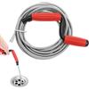 QWORK® Sonda sturatubi, 4.2Mx6MM flessibile sturalavandino con manico ergonomico, per scarichi di bagni, lavelli da cucina, canali di scarico, WC