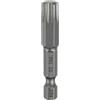 QUARKZMAN T50 Punte Cacciaviti Torx 2 (50mm) L Set Precisione | Gambo Esagonale 1/4, Magnetiche, Senza Foro, Antimanomissione, a Stella a 6 Punte, in Acciaio S2, per Uso Industriale