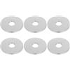 MAGICLULU Rosone Copri Foro Rotondo in Acciaio Inox Argento 22mm, 6 Pezzi