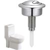 Wisylizv Pulsante cisterna WC a doppio scarico - Pulsante di scarico universale da 8,7 x 5,8 cm | Compatibile con Siamp Optima 49 Twyford | Ricambio coperchio cisterna in ABS resistente