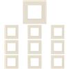 CILIA 2 Moduli Placca Compatibile Con VIMAR PLANA, Placche In Plastica di Alta Qualità Supporto 502 Vari 11 Colori (Avorio, 2 Moduli-10 Pezzi)