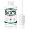 Tailgenci Vernice per Riparazione Smalto, 30ml Bianco, Penna Touch-Up per Pareti, Legno, Ceramica, Metallo, con Pennello Incluso, Finitura Semi-Lucida, Ripara Graffi, Crepe e Macchie