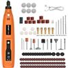 CHARMNAIL Mini Trapano Elettrico Senza Fili, 3,7V Ricaricabile, 8 Velocità 2000-20000 RPM, 122 Accessori, LED，Mini Smerigliatrice per Resina, Legno, Vetro, Fai da Te